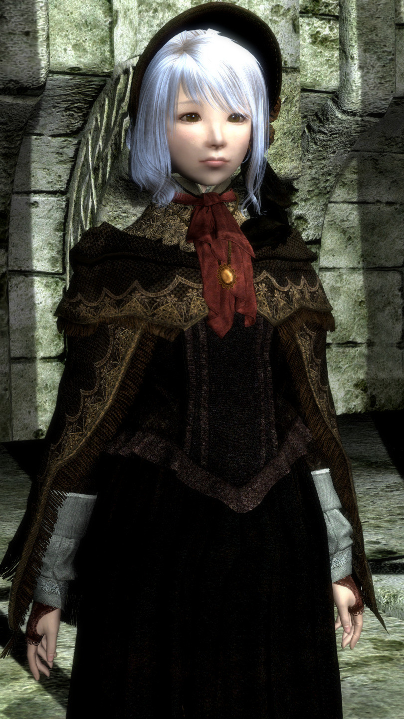 Maya Minatsuki Skyrim の Mod で Bloodborne のお人形さんな衣装の Don